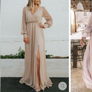 Baltic Born - Abigail Sparkle Gown (champagne color)